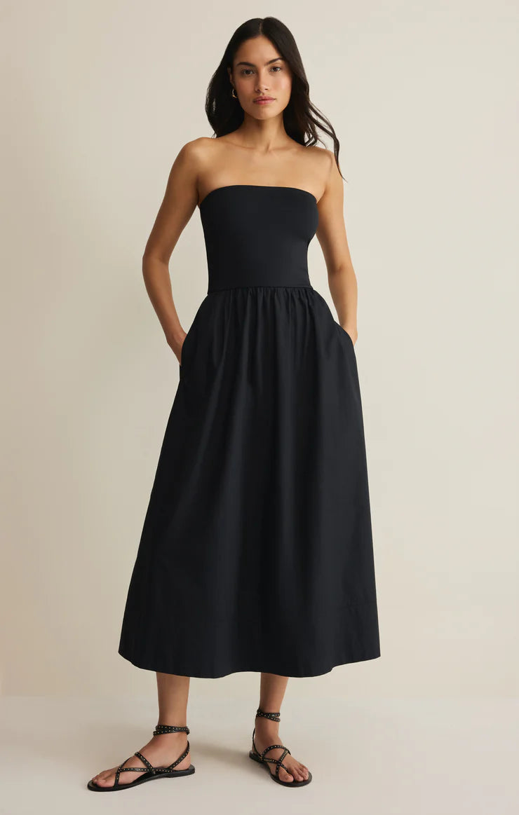 ZS Sunsought Strapless Midi Dress