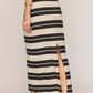 ZS Gail Striped Jersey Midi Skirt