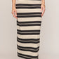 ZS Gail Striped Jersey Midi Skirt