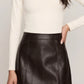 ZS Roux Leather Mini Skirt