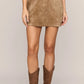 ZS Perri Suede Mini Skirt