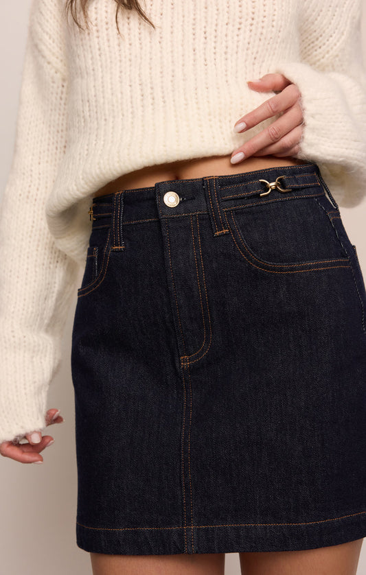 Socialite Denim Skirt