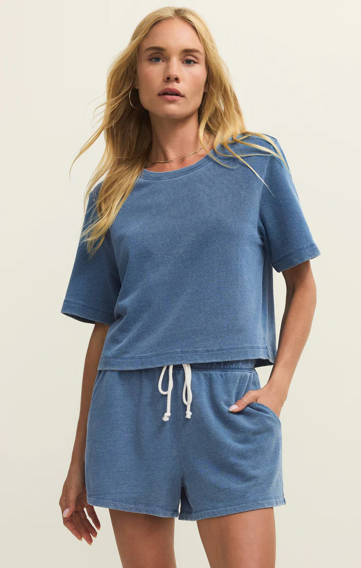 ZS Curran Knit Denim Sweatshirt