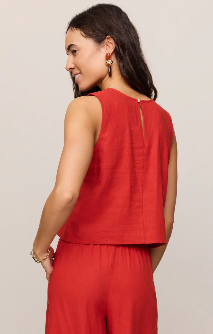 ZS Sloane Linen Top