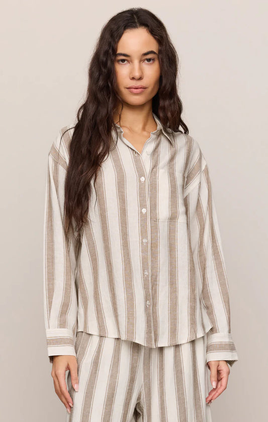 ZS The Perfect Striped Button Up