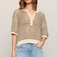 ZS Kylo Striped Polo Sweater