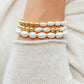 Oblong Pearl Stretch Bracelet