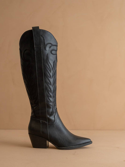 The Samara Embroidered Tall Boot