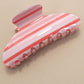 Jumbo Stripe Plaid Claw Clips