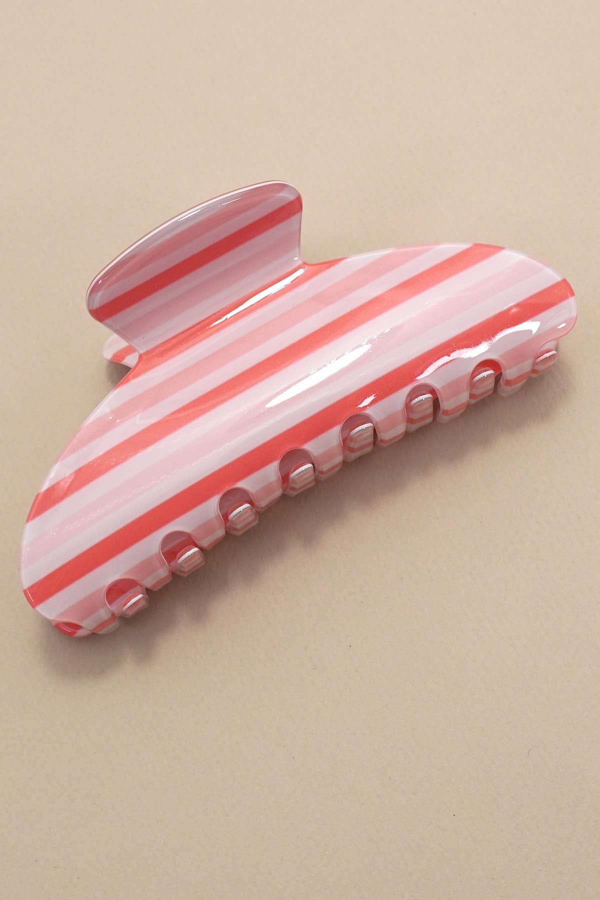 Jumbo Stripe Plaid Claw Clips