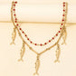 Fish Charms Layered Chain Necklace