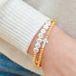 4mm Stretch Breaded Bracelet w/ Cross