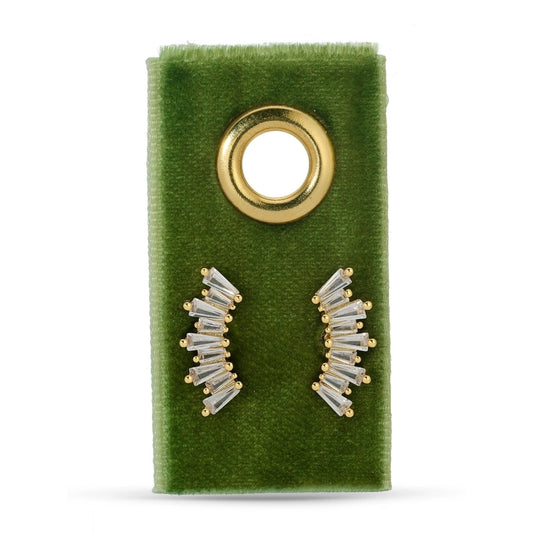 Curved Baguette Studs