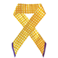 Tailgate Check Twilly in Gold & Purple
