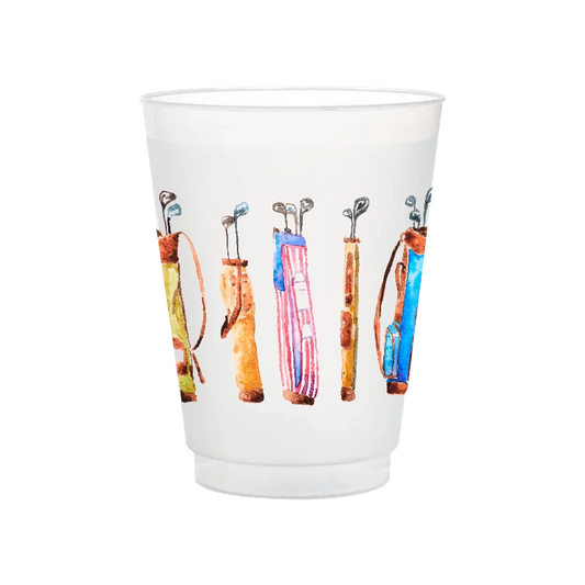Golf Bags Frosted Cups-Set of 6