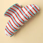 Jumbo Stripe Plaid Claw Clips
