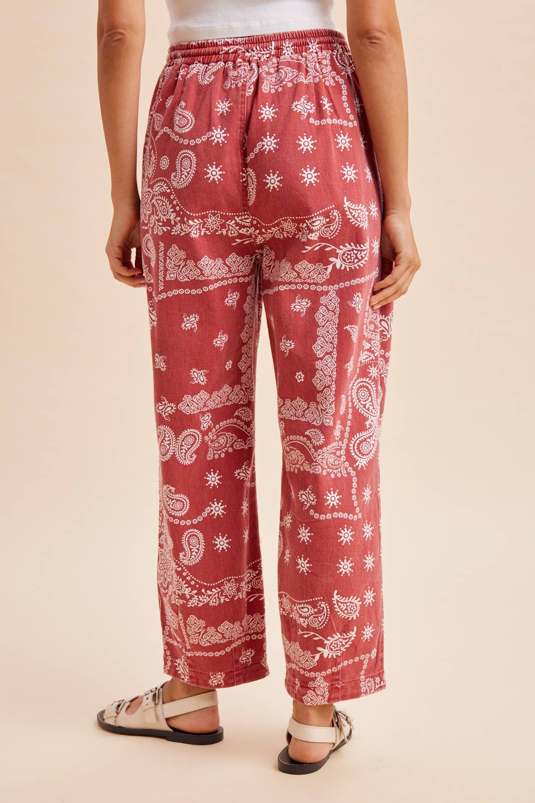 Bandana Barrel Denim Pants