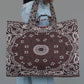 Bandana Print Quilted Tote