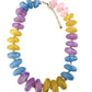 Delray Chunky Beaded Necklace- Purple/Blue Mix