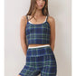 Fall Plaid Activewear Shorts