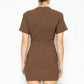 Espresso Sash Mini Dress