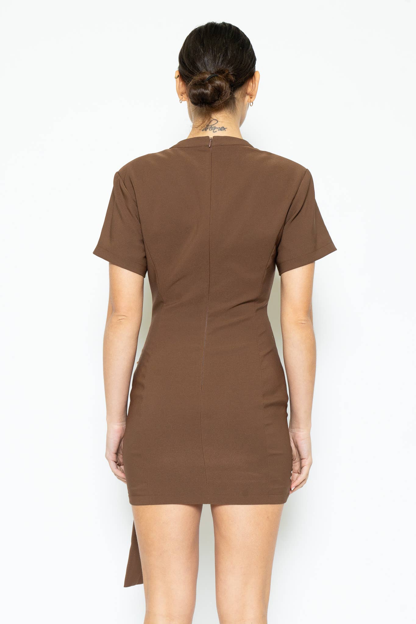 Espresso Sash Mini Dress