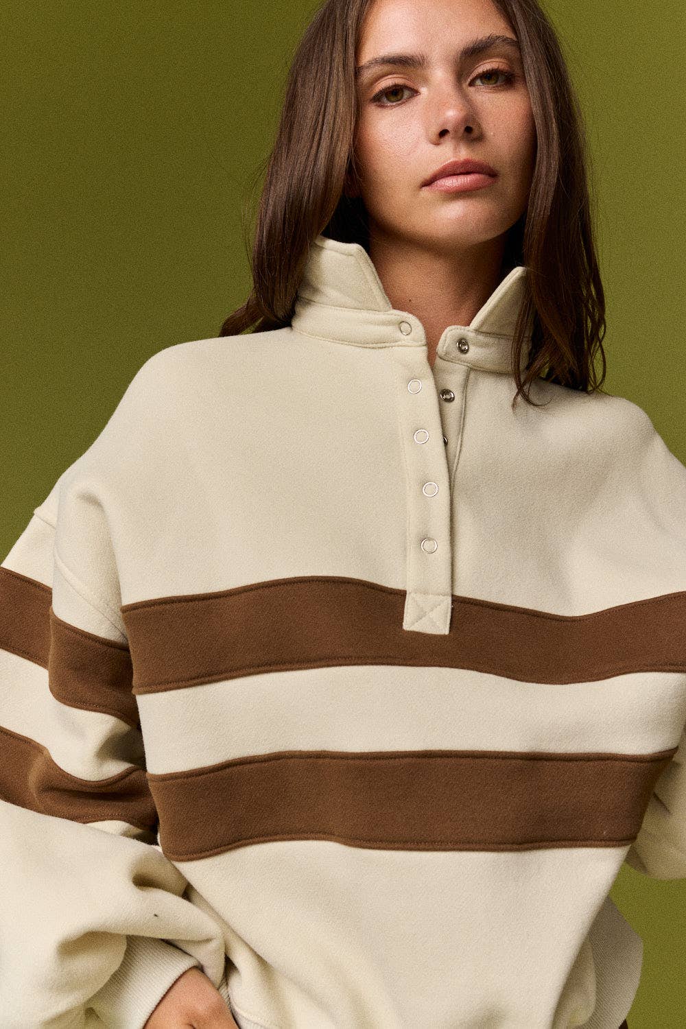 Lottie Stripe Rugby Pullover