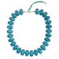 Marlan Chunky Beaded Necklace- Aqua