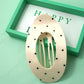 Jumbo Lay Flat Oval Hair Clip