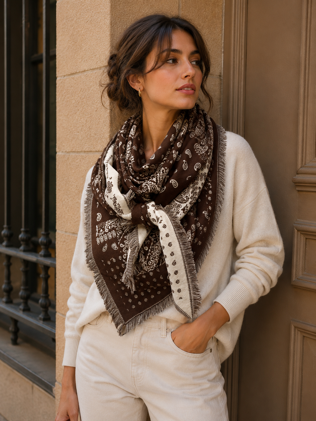 Paisley Triangle Scarf