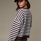 Blush Stripe Crewneck Sweater