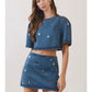 Disco Darling Denim Top