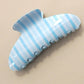 Jumbo Stripe Plaid Claw Clips