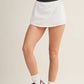 Waistband Contrast Skort