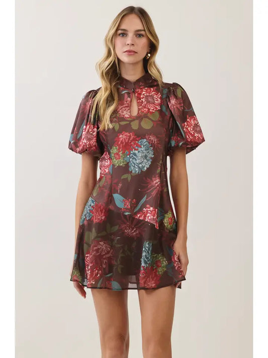 Chrysanthemum Mini Dress