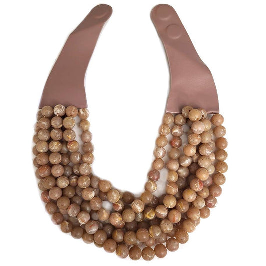Layered Chunky Beaded Necklace
