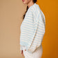 Blush Stripe Crewneck Sweater