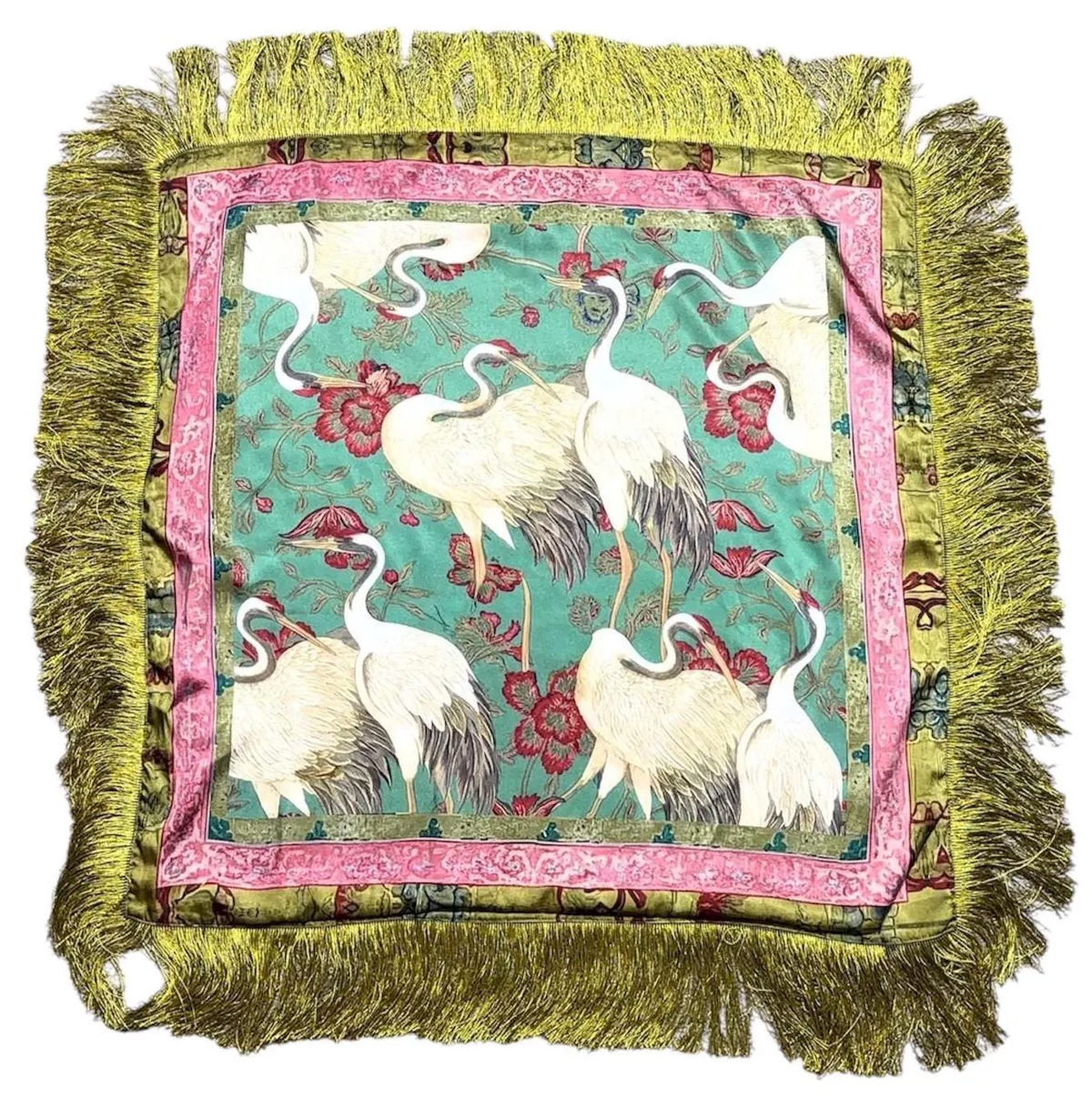 Crane Fringe Scarf