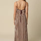 Lesly Striped Open Back Maxi Dress