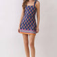 Floral Print Tie Shoulder Athletic Dress