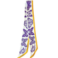 The Mariposa Twilly in Purple & Gold