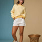 Blush Stripe Crewneck Sweater