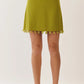 Citrine Beaded Mini Skirt