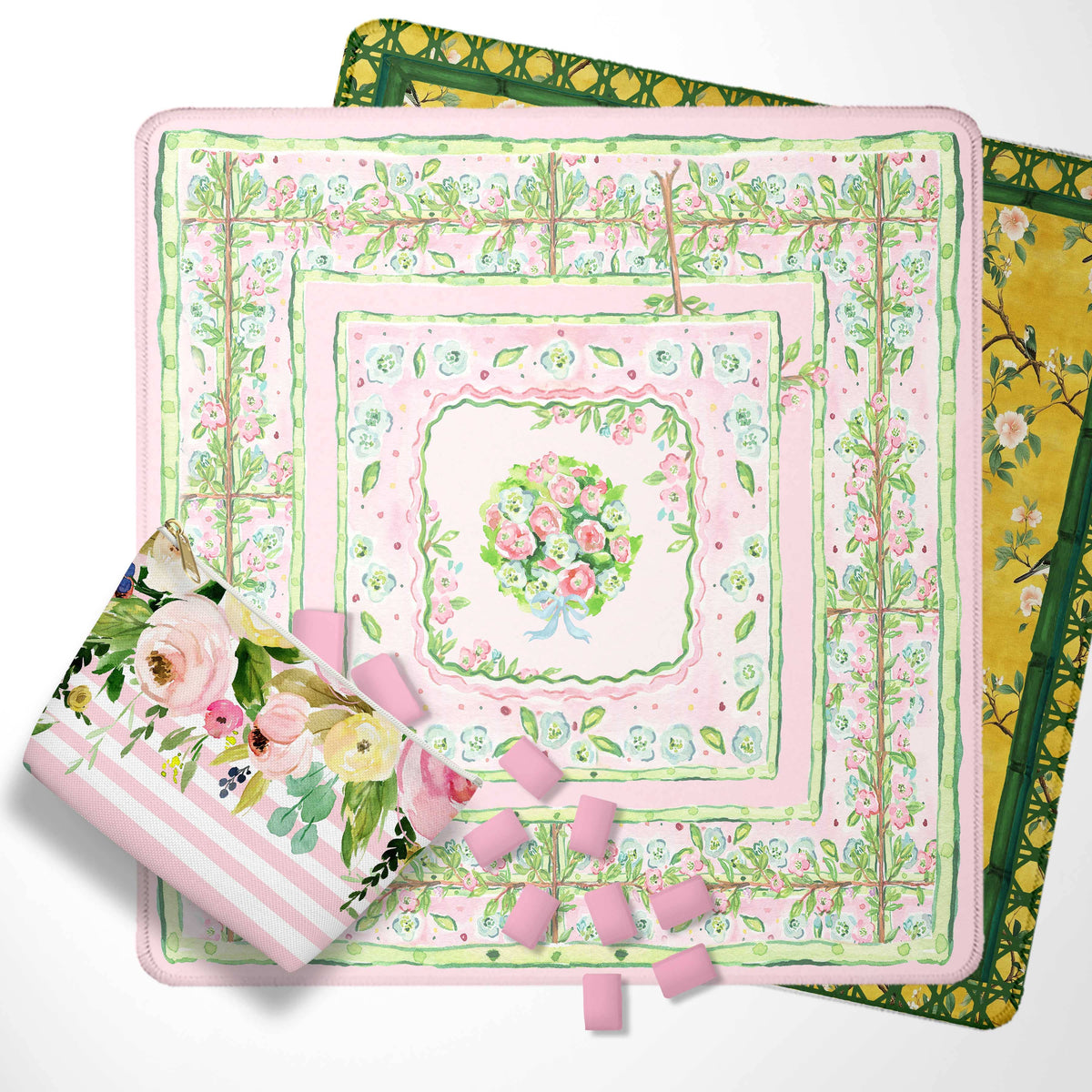 Neoprene Mahjong Mat Spring Collection