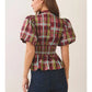 Falling For Plaid Blouse