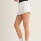 Waistband Contrast Skort