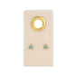 Turq Triple Cluster Studs on Velvet Tag