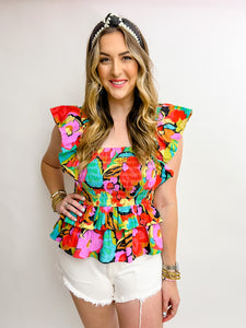 Rita Ruffle Bottom Tank