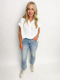 Everyday Button Front Blouse