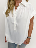 Everyday Button Front Blouse